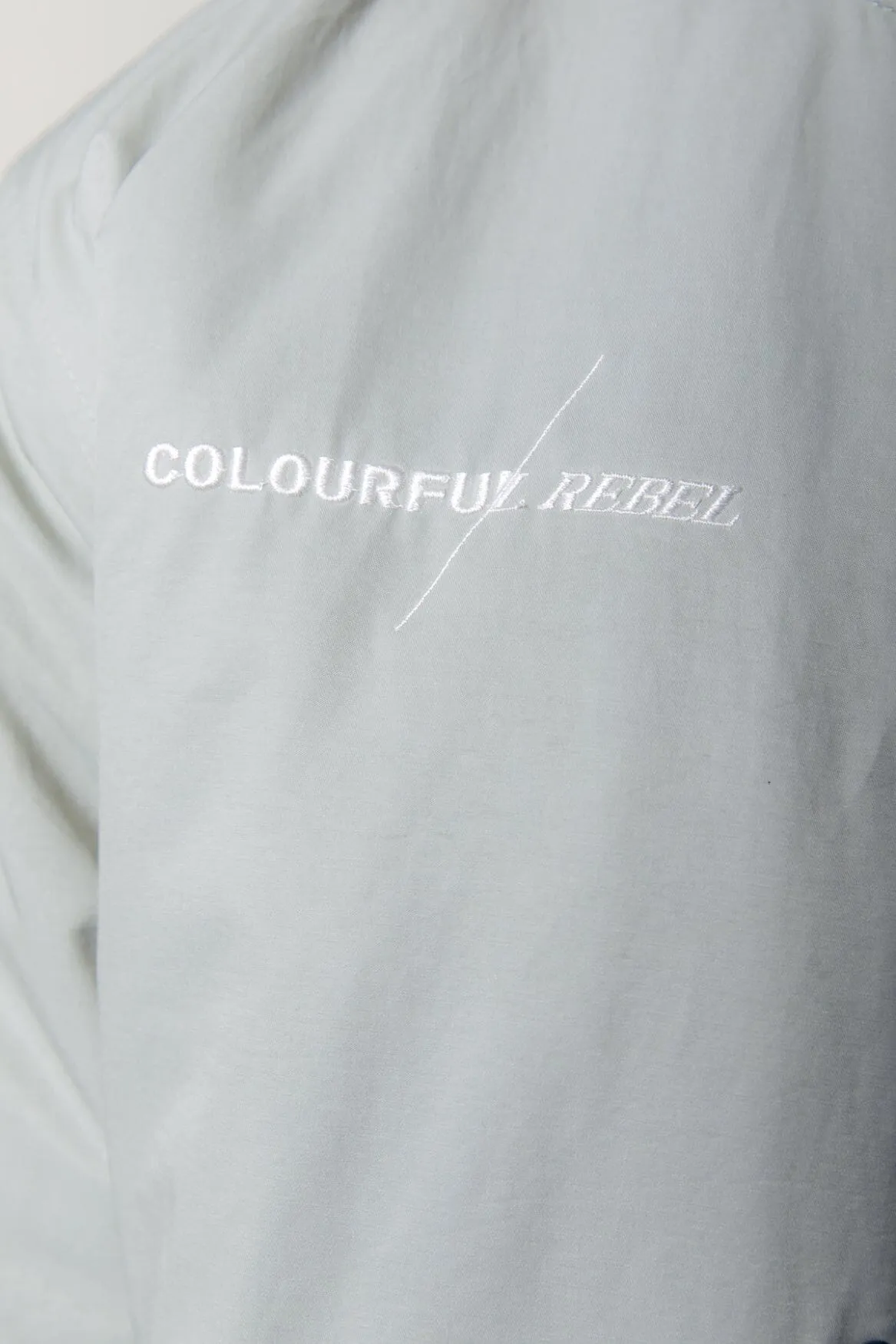 Asher Patch Baseball Bomber | Light mint