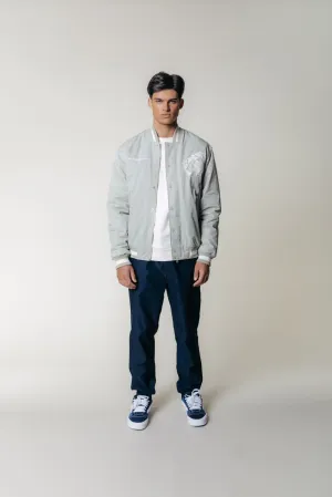 Asher Patch Baseball Bomber | Light mint