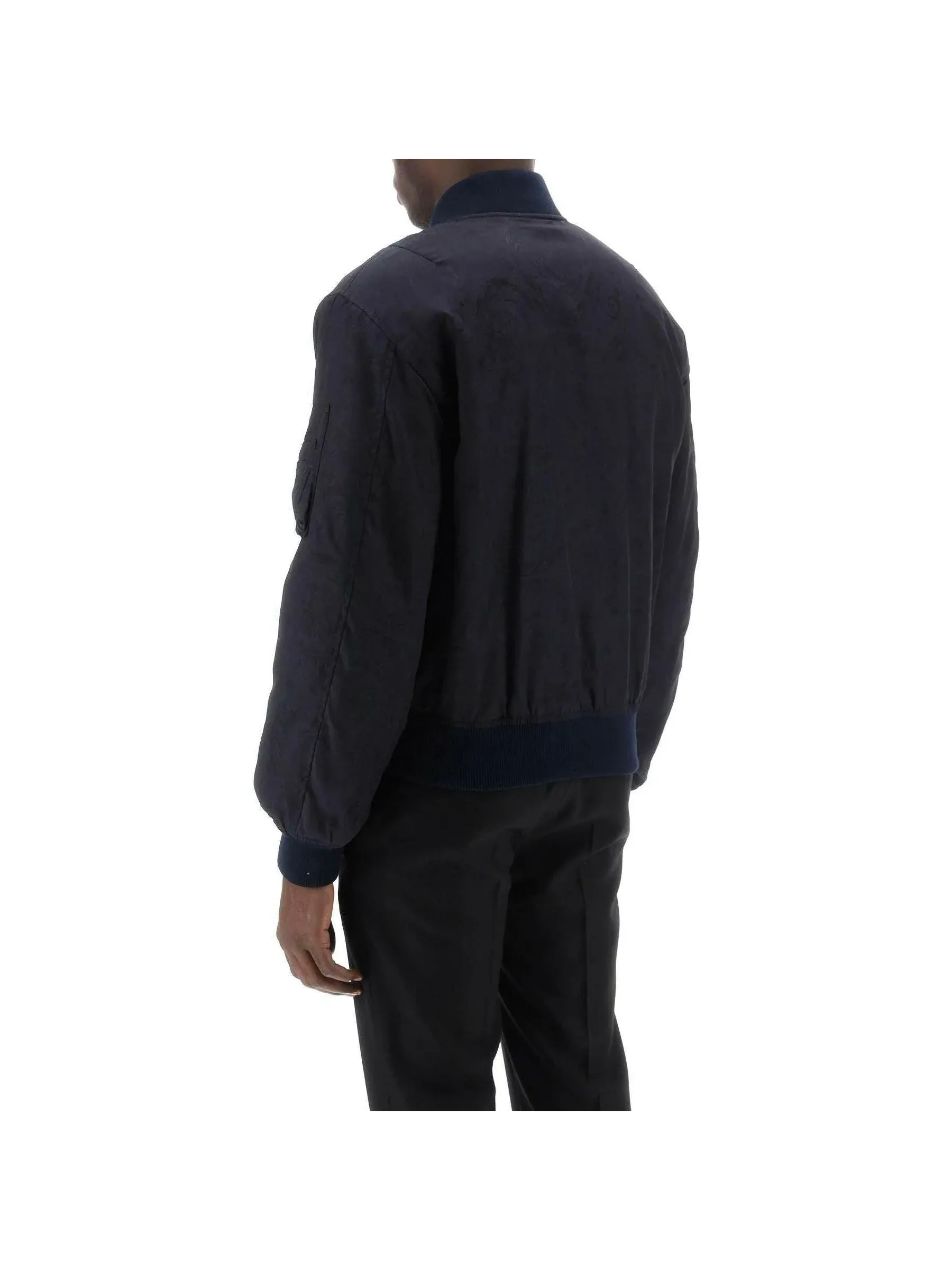 Barocco Pattern Bomber Jacket