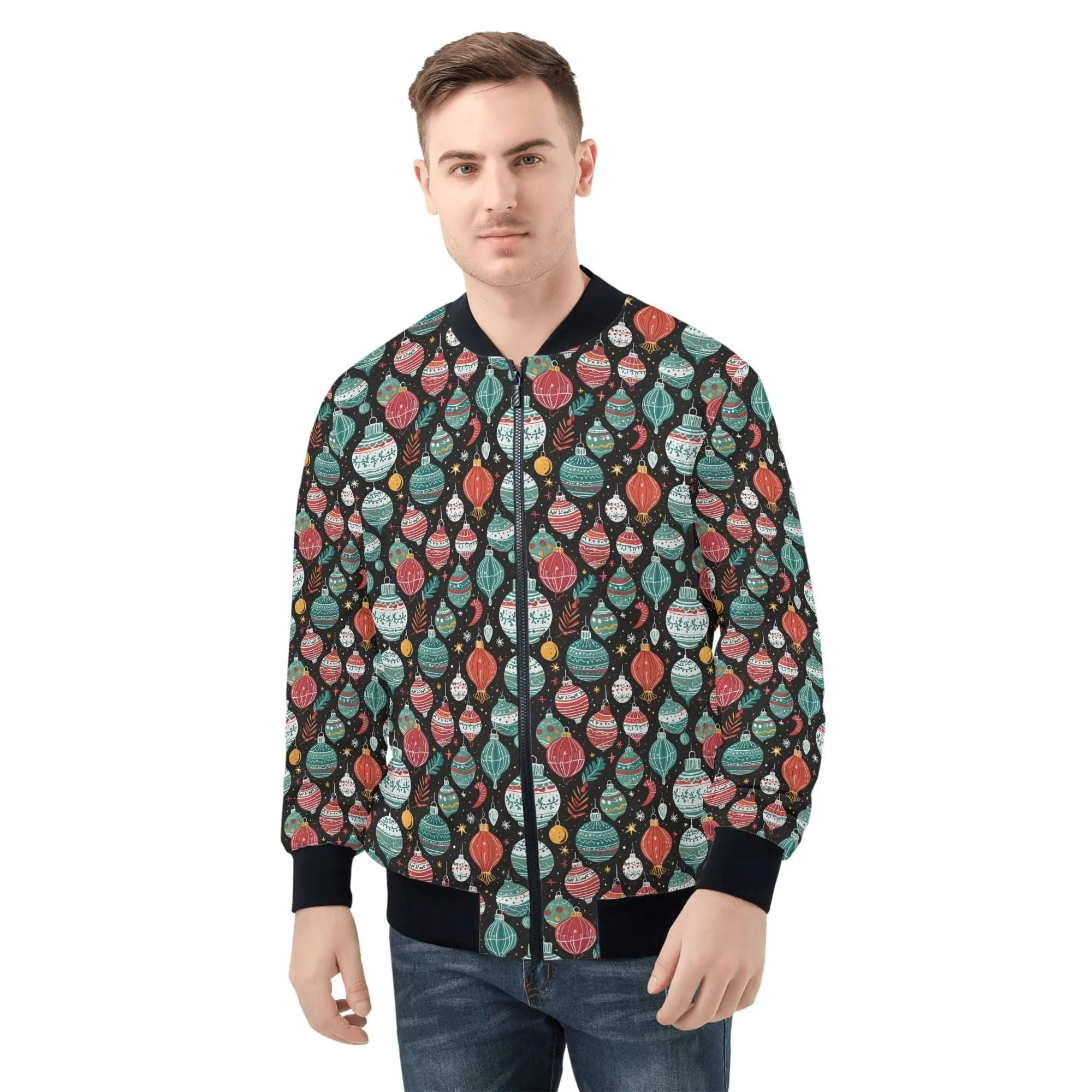 Big Ornament Unisex Zip Up Track Jacket