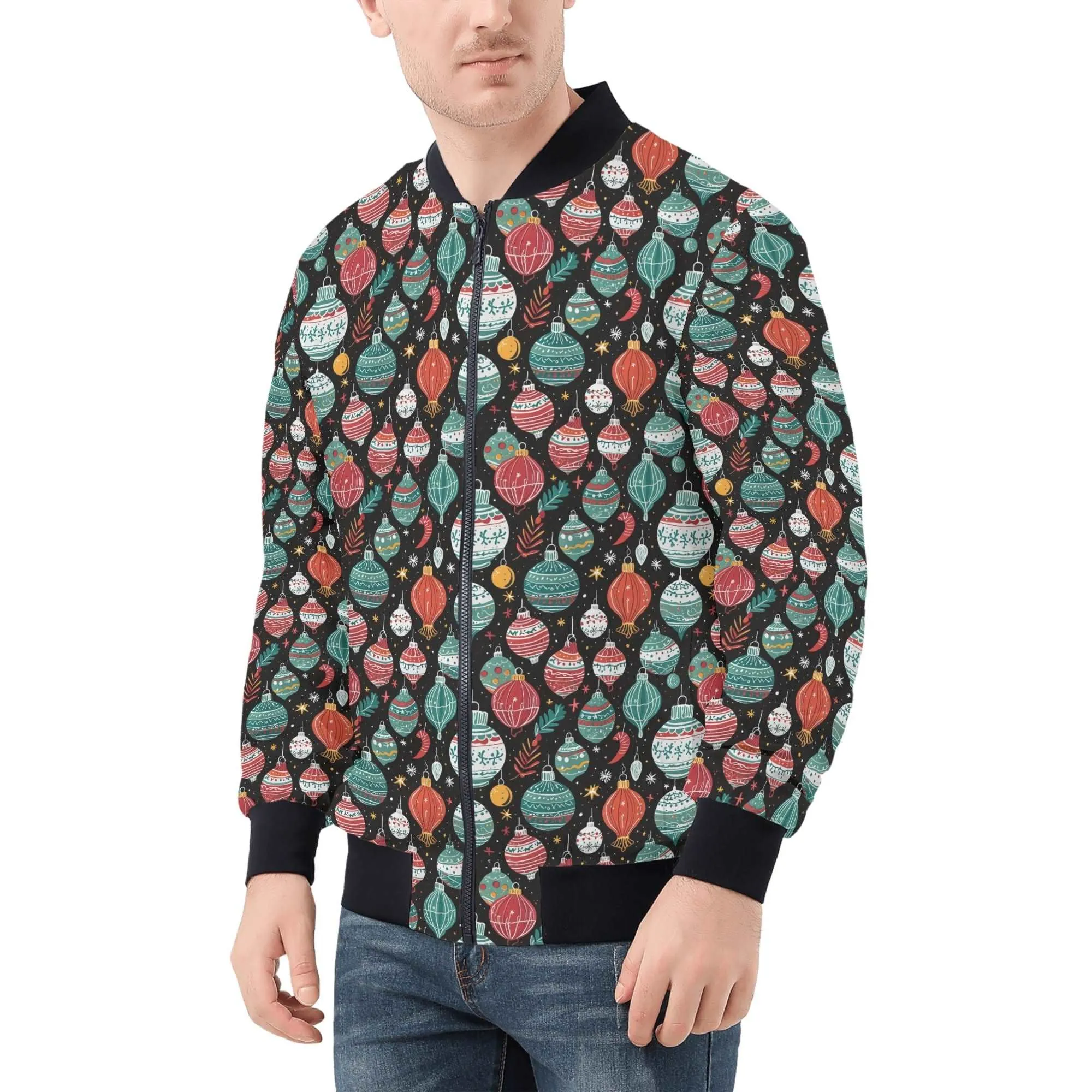 Big Ornament Unisex Zip Up Track Jacket