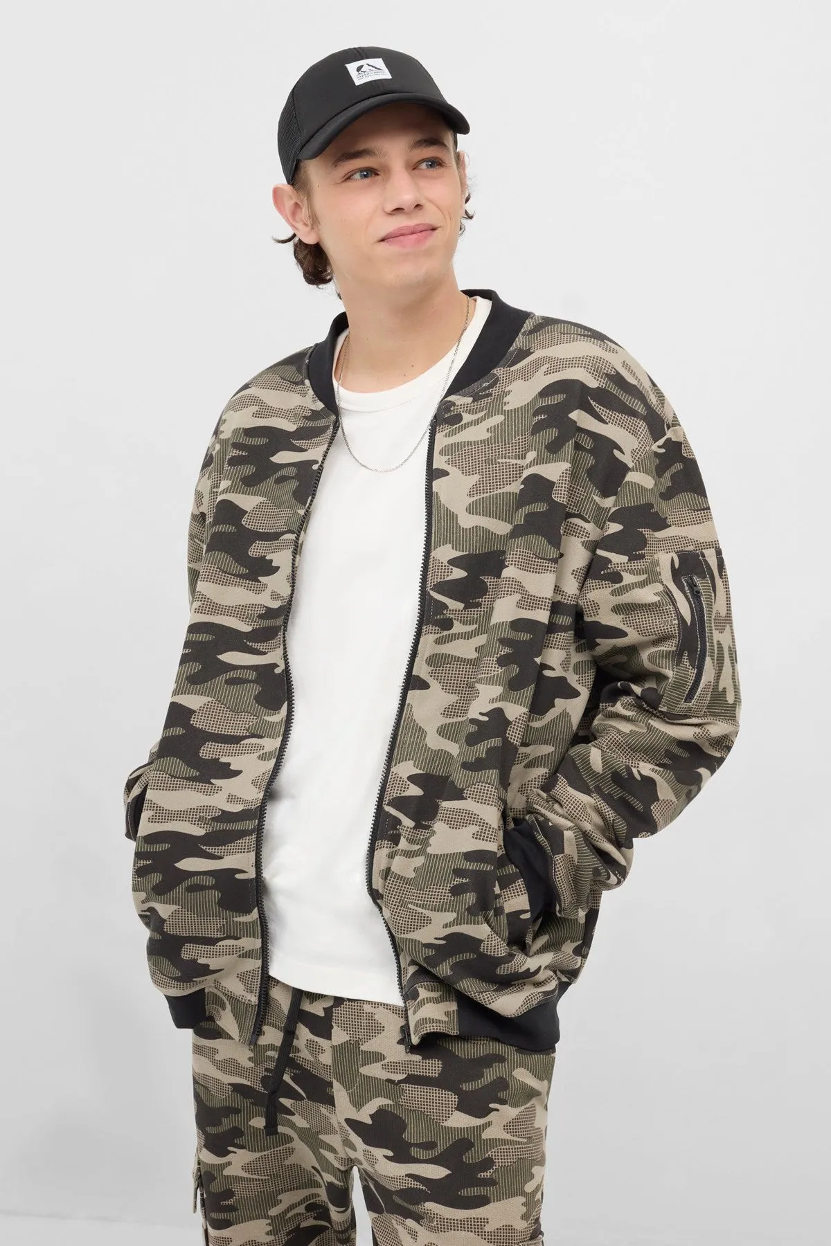 Bomber Jacket For Men - Camouflage