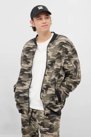 Bomber Jacket For Men - Camouflage