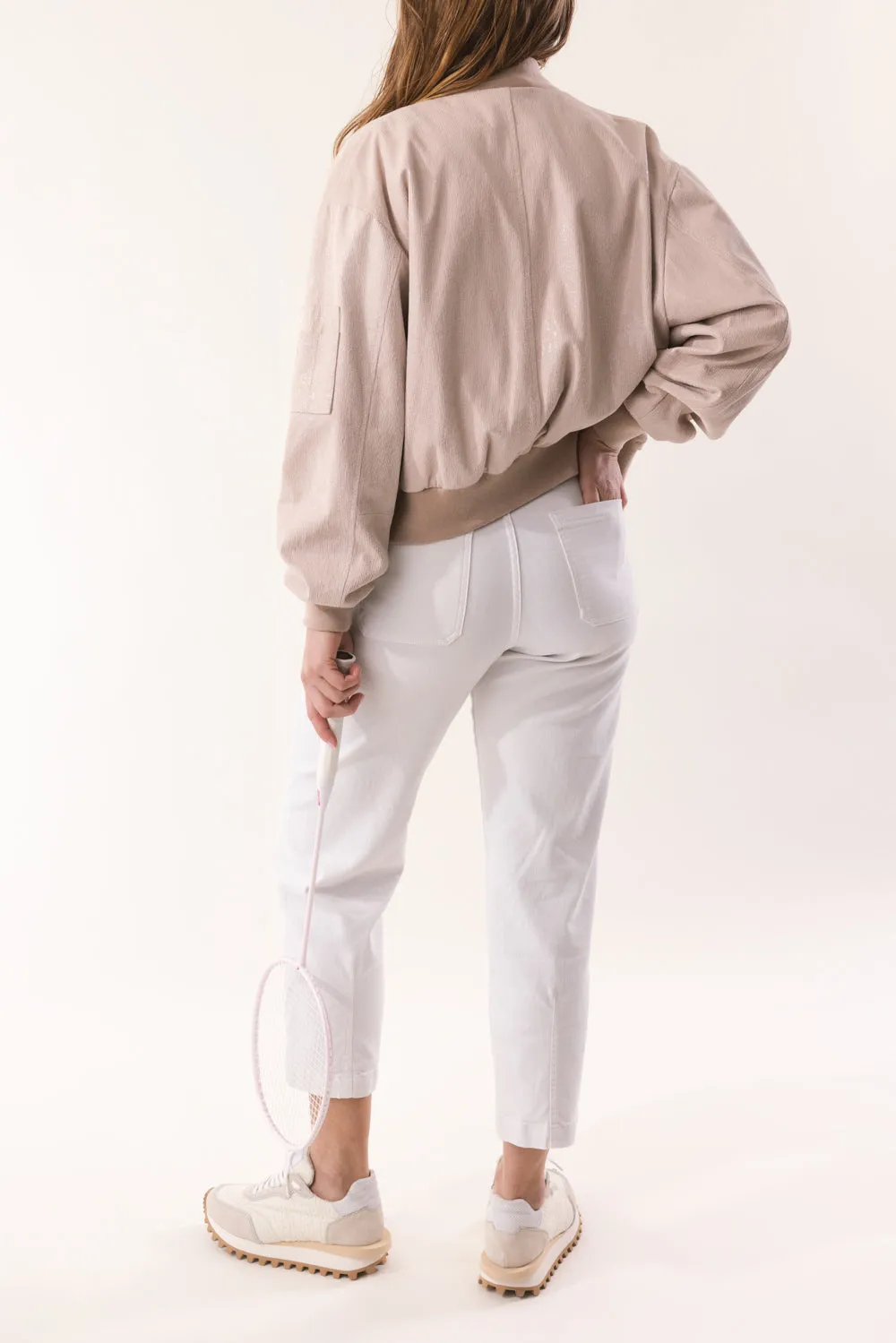 Bomber Jacket - Nude