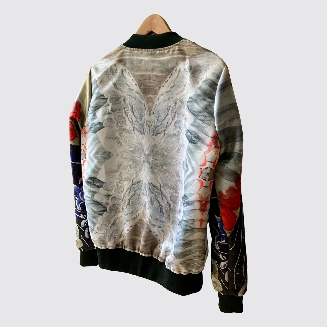 Bomber Jacket with Wing Design