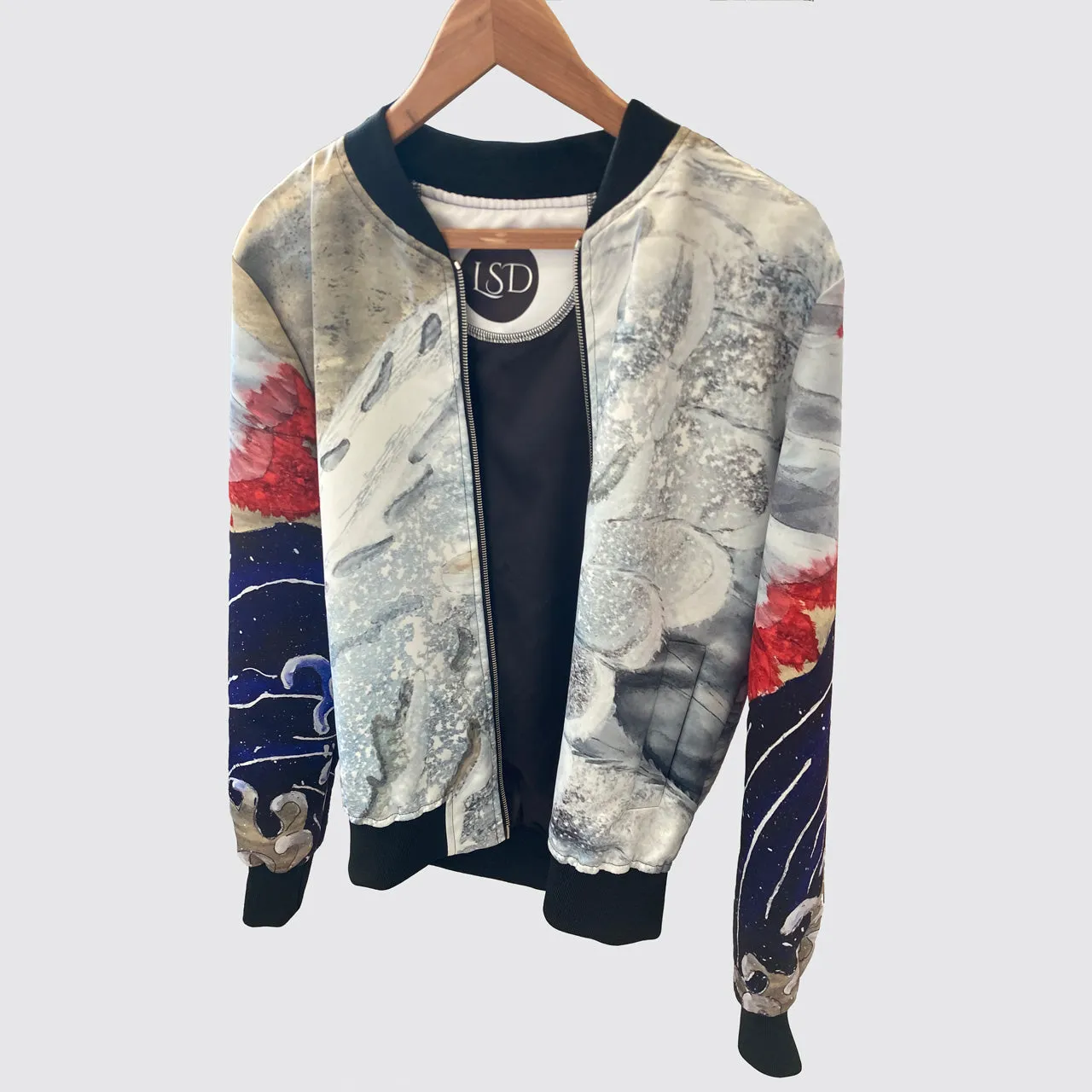 Bomber Jacket with Wing Design