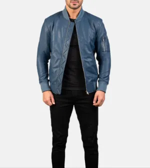 Bouvet Men's Leather Bomber Jacket