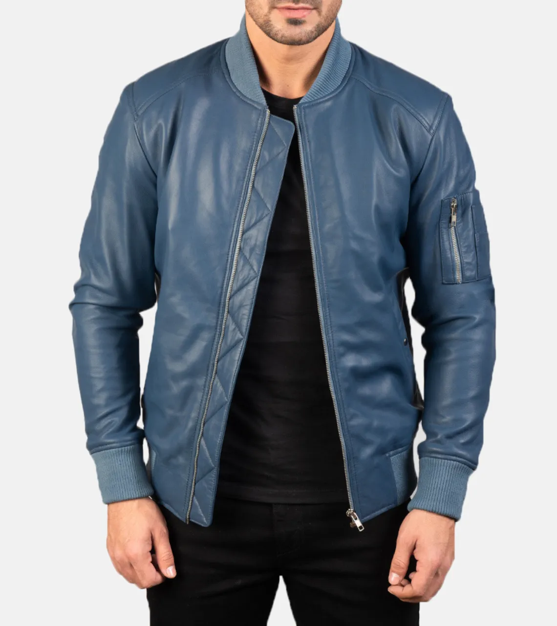 Bouvet Men's Leather Bomber Jacket
