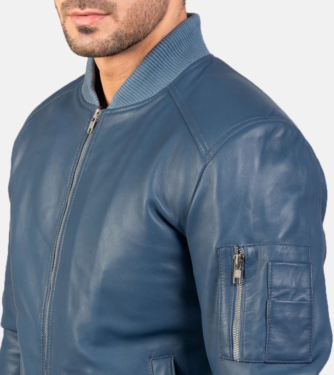 Bouvet Men's Leather Bomber Jacket
