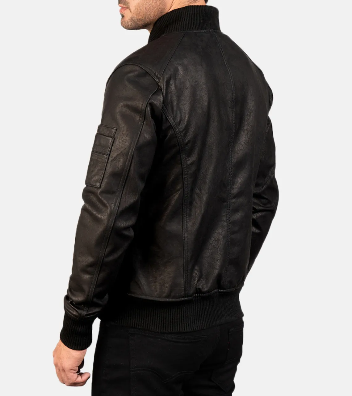 Bouvet Men's Leather Bomber Jacket