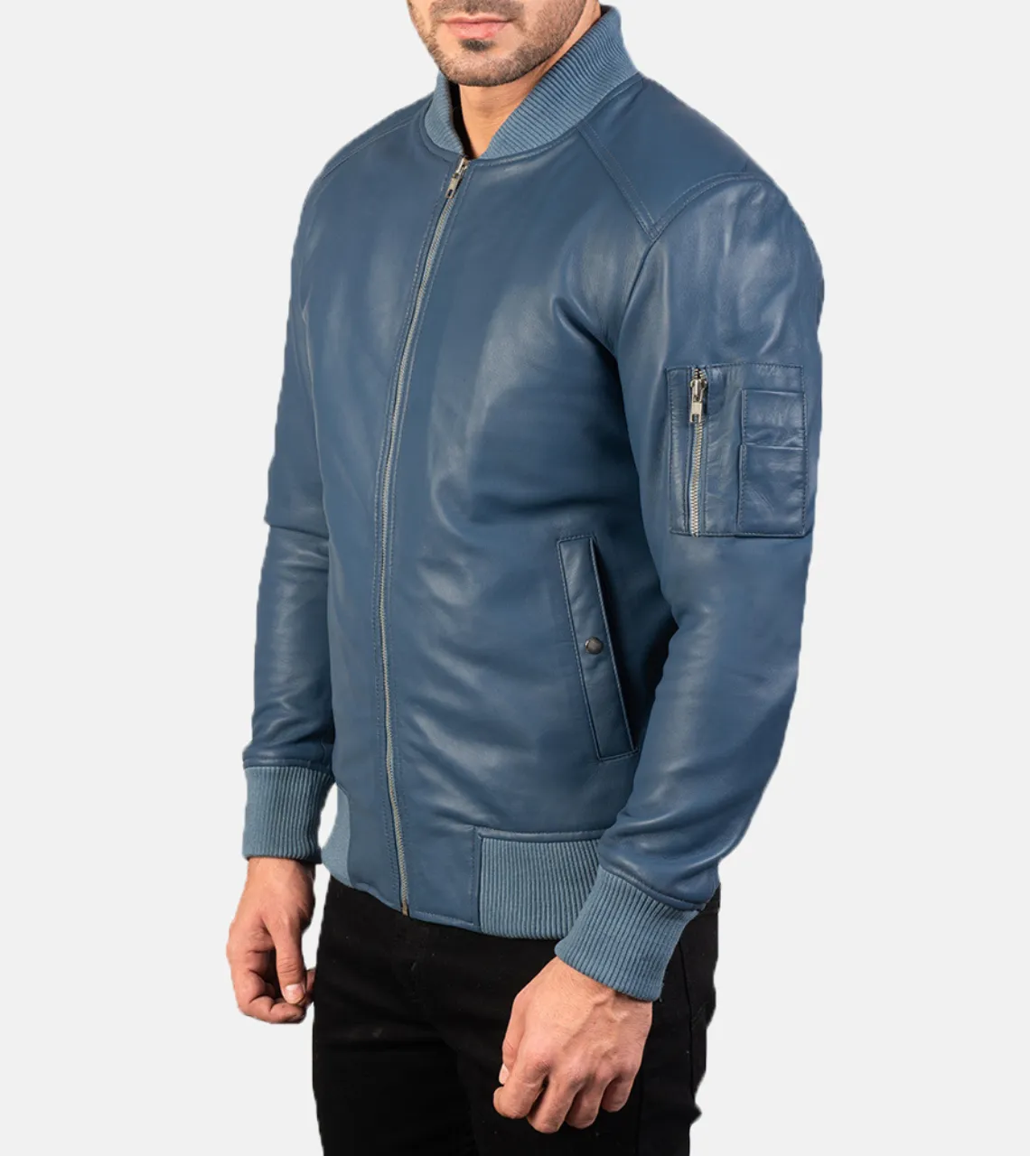 Bouvet Men's Leather Bomber Jacket