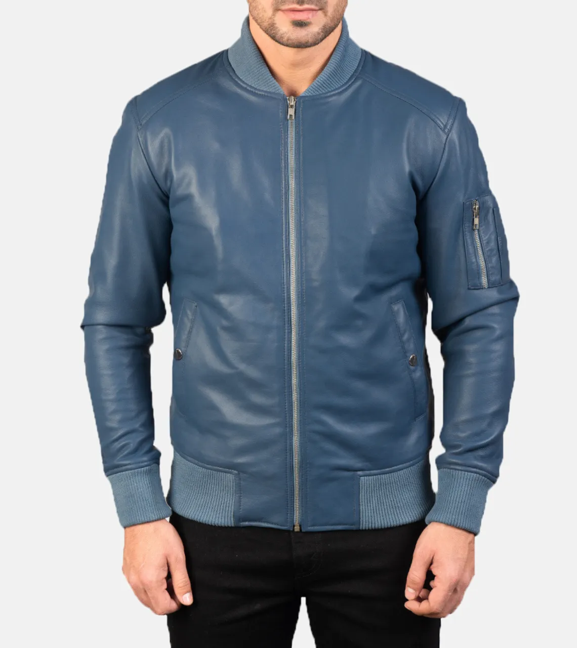 Bouvet Men's Leather Bomber Jacket