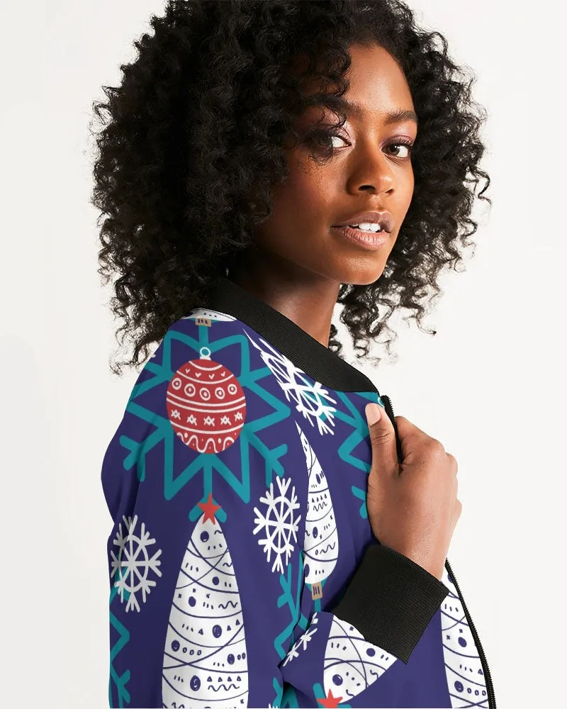 Christmas Tree Women's Bomber Jacket