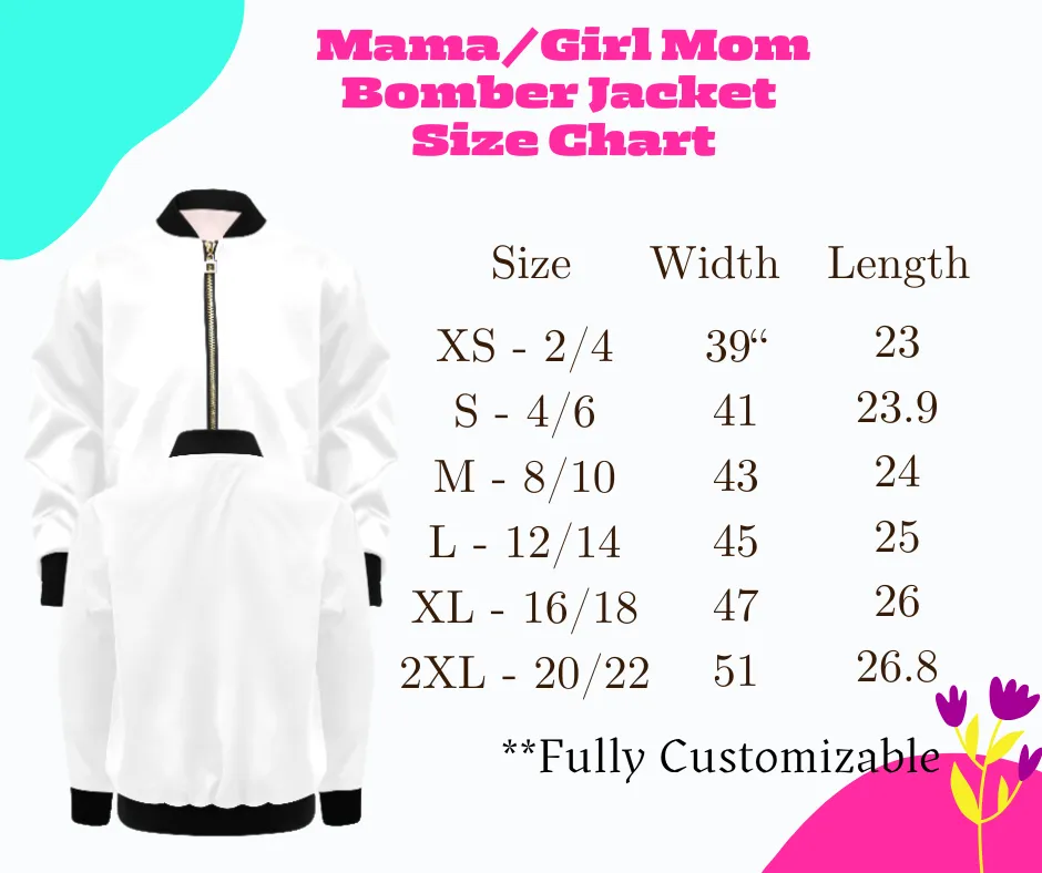 Custom Cheer Mom Bomber Jacket