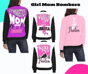 Custom Cheer Mom Bomber Jacket