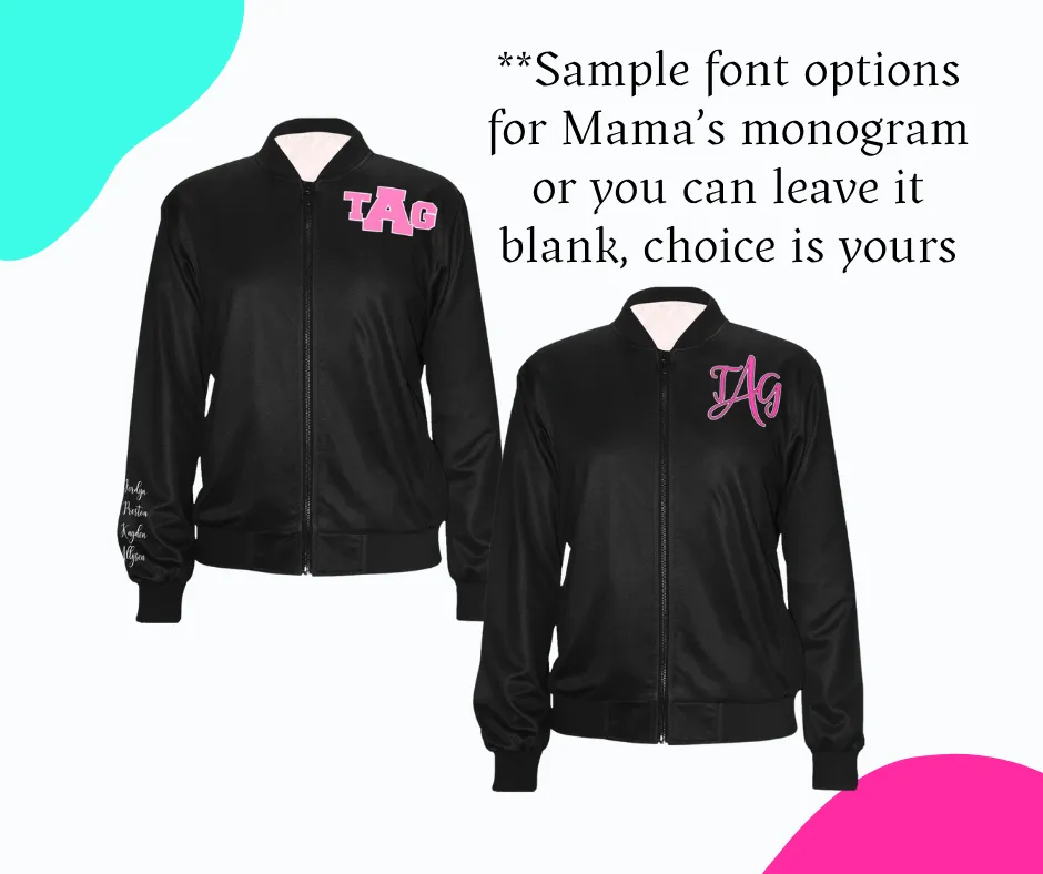 Custom Cheer Mom Bomber Jacket