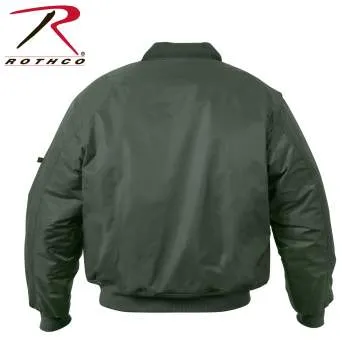 Enhanced Nylon MA-1 Flight Jacket Sage Green