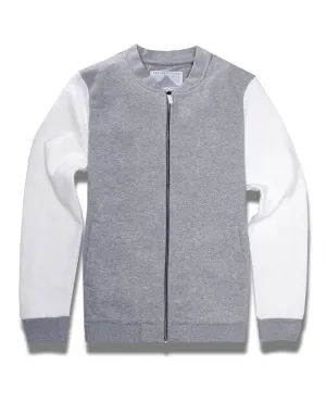 Felpa Bomber Jacket Cream/Grey