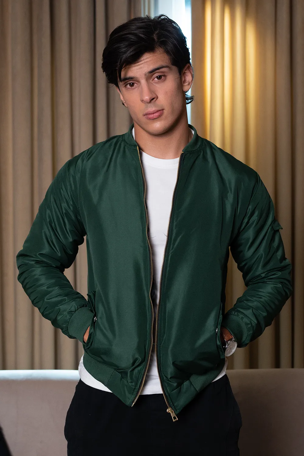 Green Bomber Jacket
