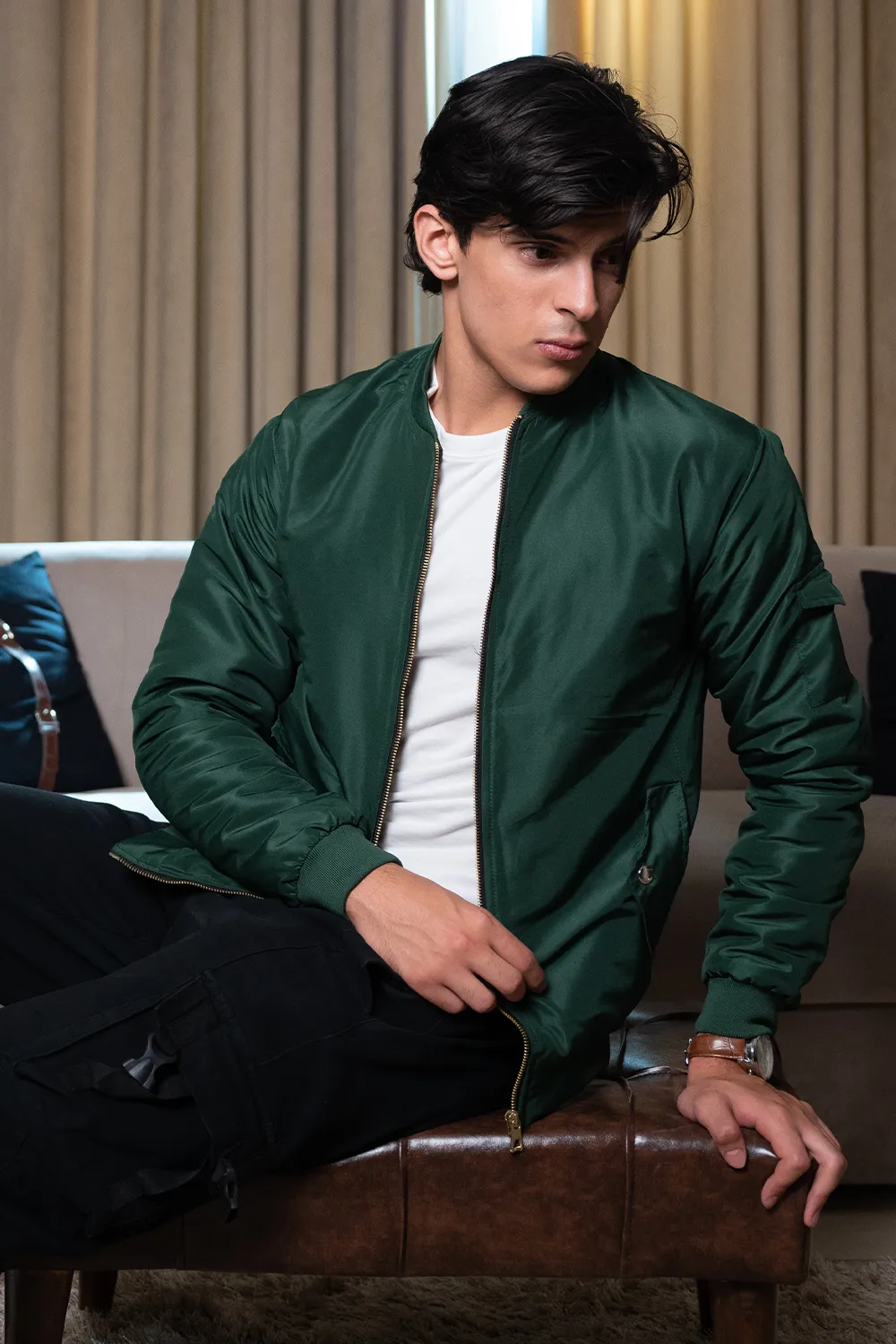 Green Bomber Jacket