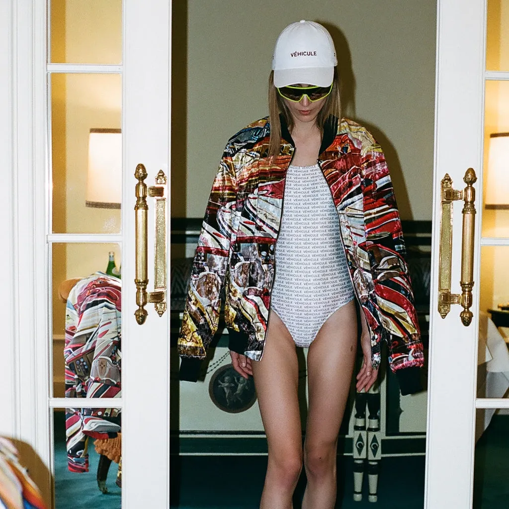 INVISIBLE WATER VELVET BOMBER JACKET