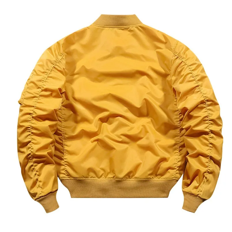 Jinquedai  Spring Bomber Jacket For Men Women Military Fly Jacket Varsity Baseball Flight Coat Mens Windbreaker Male Clothing  MA1