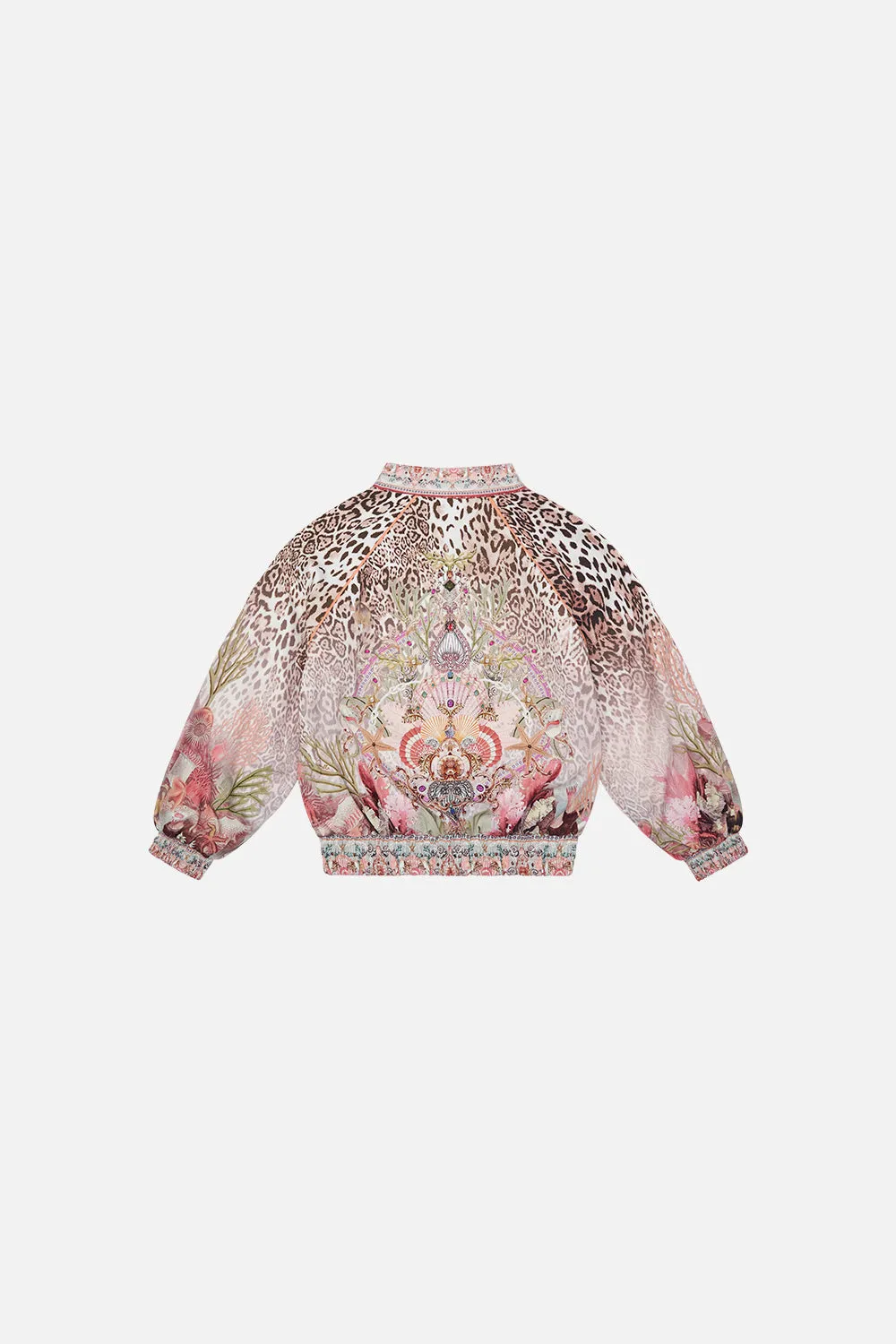 KIDS BLOUSON SLEEVE REVERSIBLE BOMBER 12-14 SEAHORSE SONNET