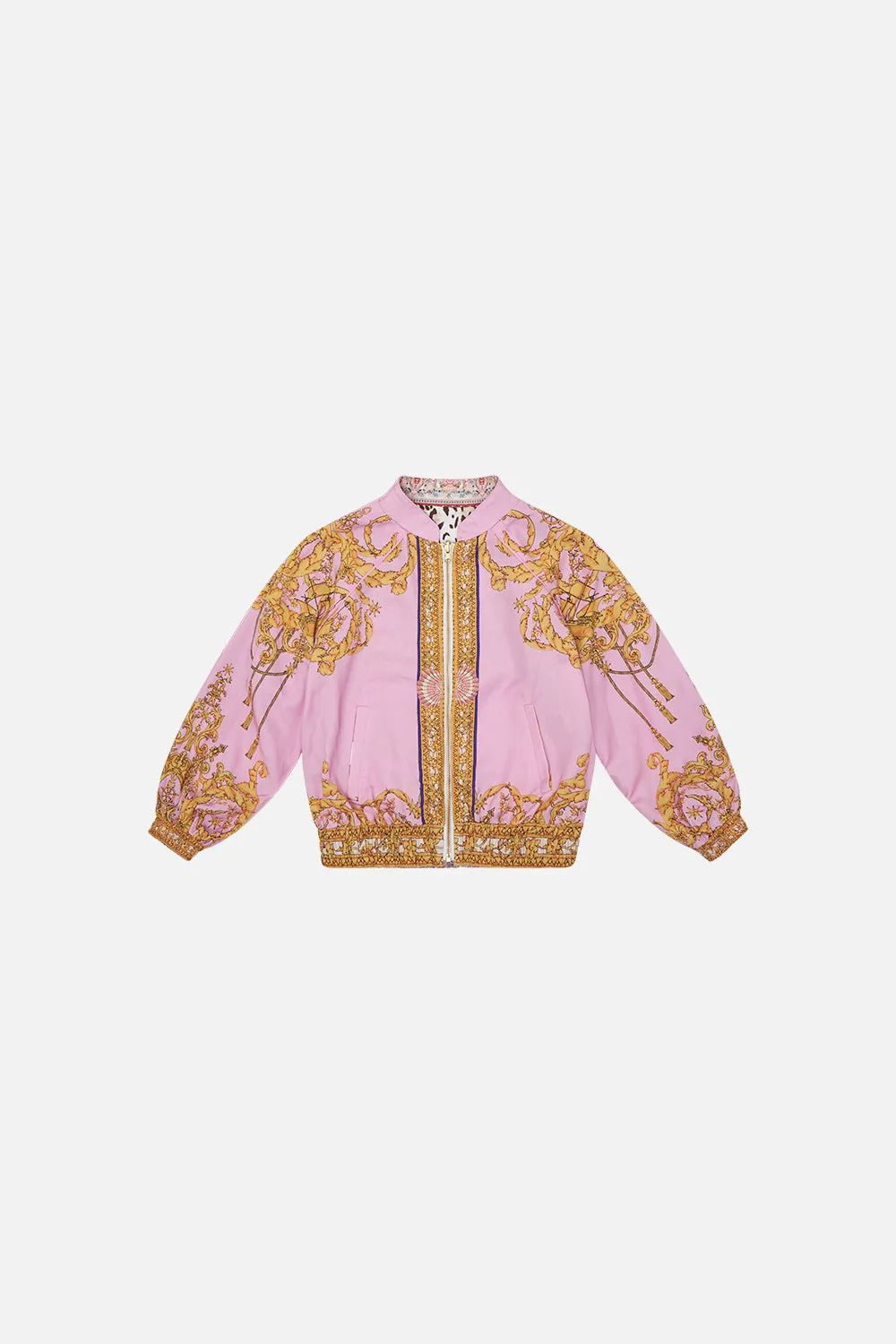 KIDS BLOUSON SLEEVE REVERSIBLE BOMBER 12-14 SEAHORSE SONNET