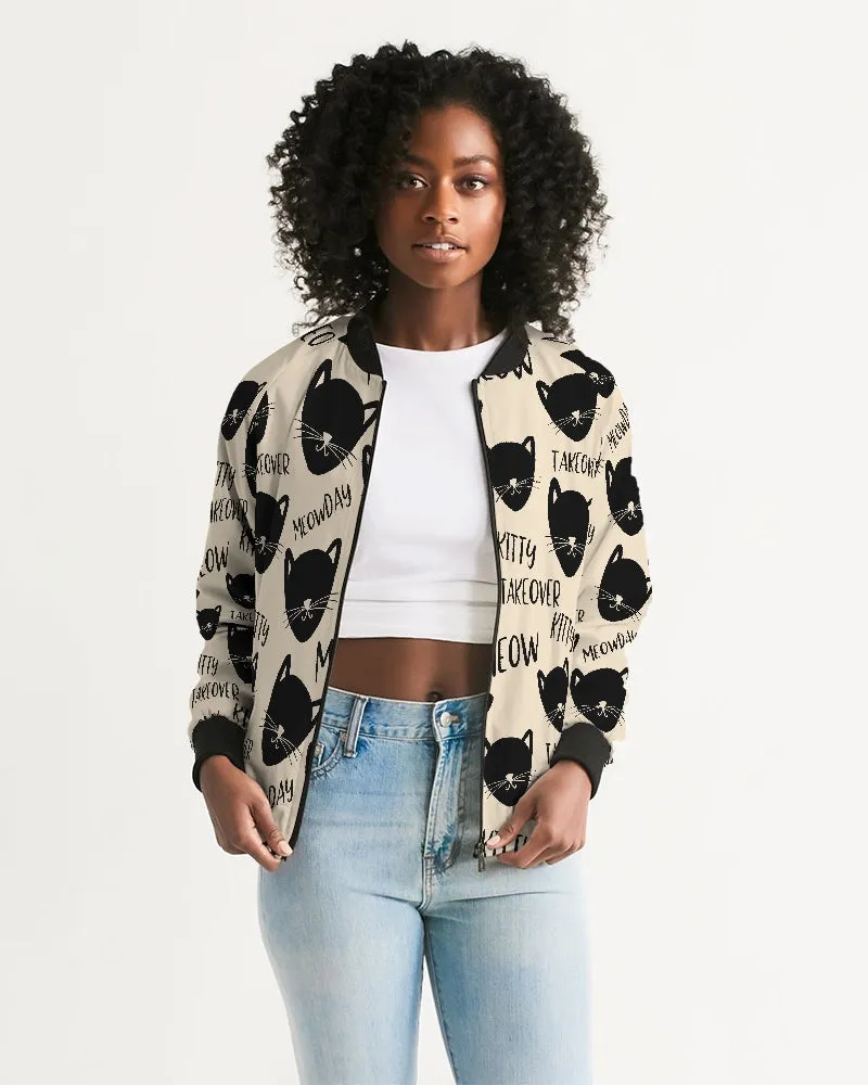 Kitty Takeover Women's Bomber Jacket