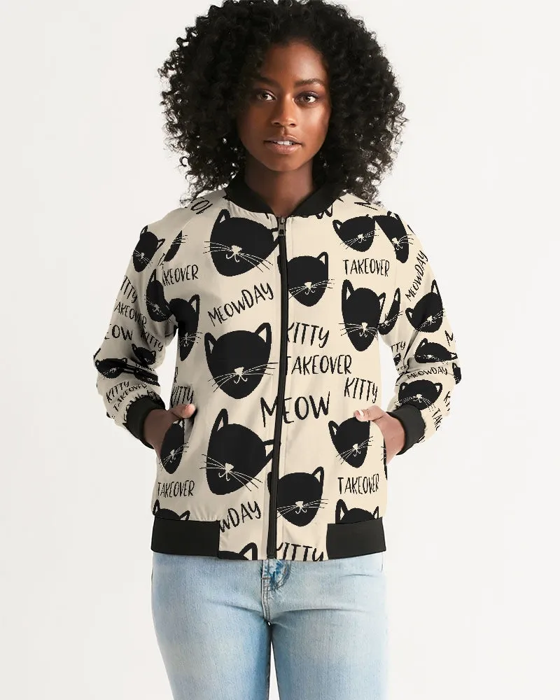 Kitty Takeover Women's Bomber Jacket