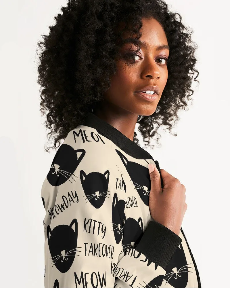 Kitty Takeover Women's Bomber Jacket