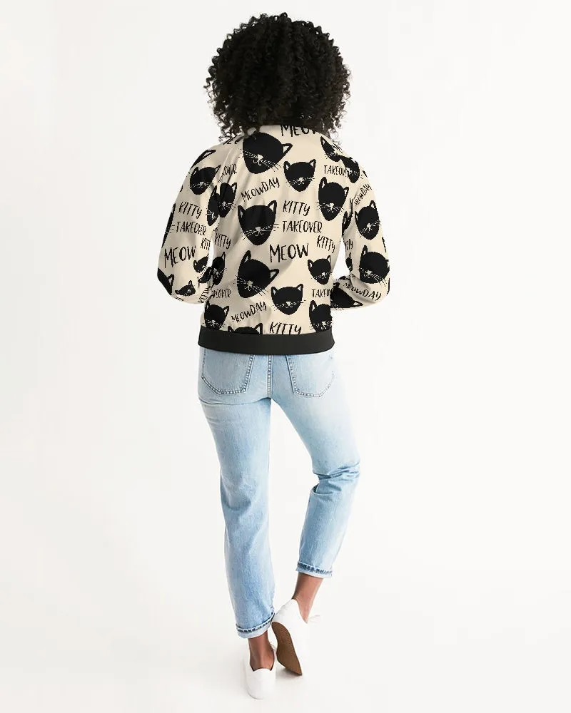 Kitty Takeover Women's Bomber Jacket