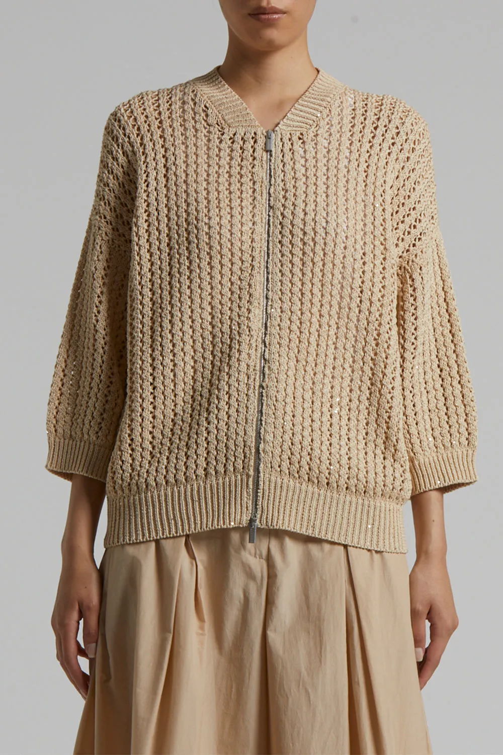 Knit Bomber Jacket