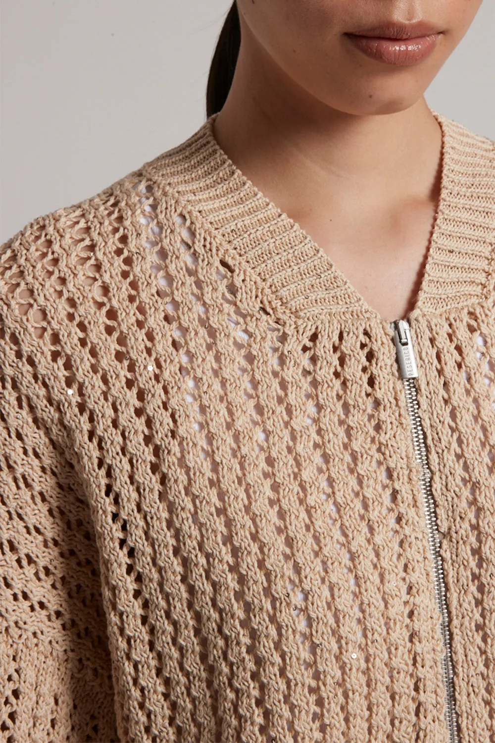 Knit Bomber Jacket