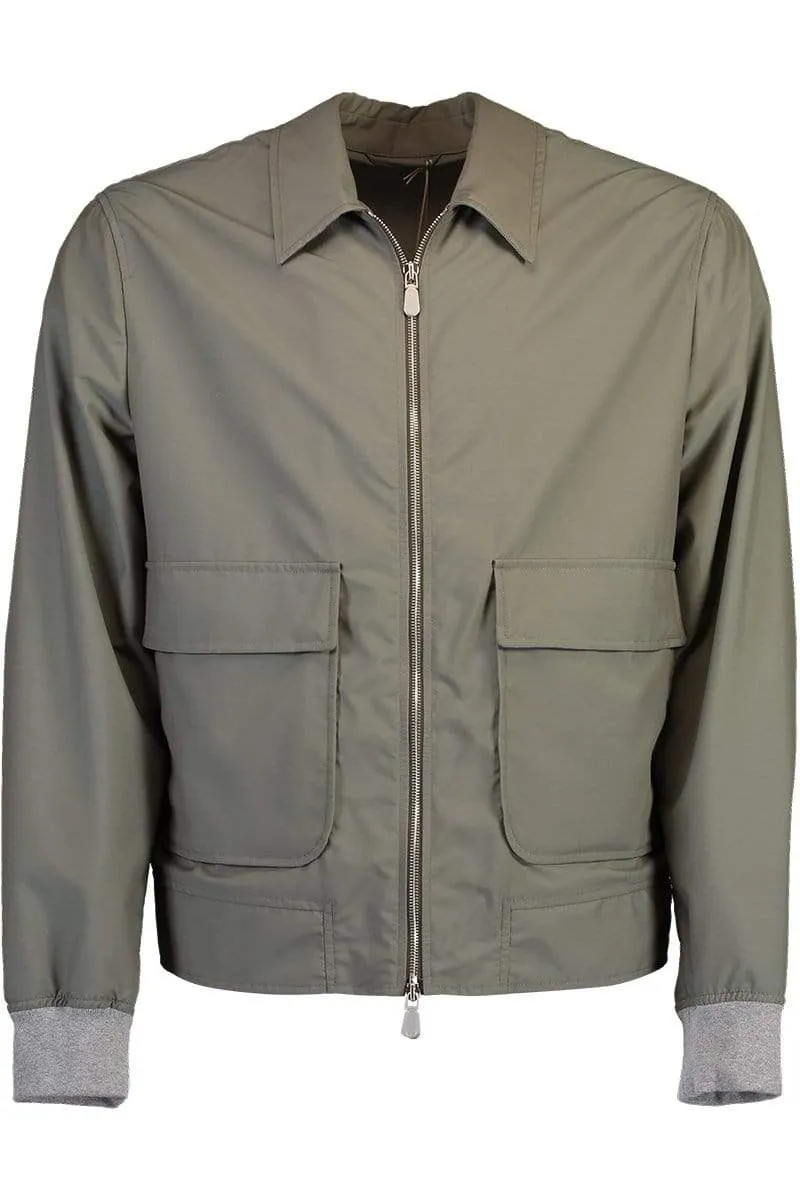 Loro Pianna Rain System Bomber Jacket - Sage