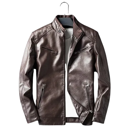 Mens Marley Genuine Lambskin Leather Bomber Jacket