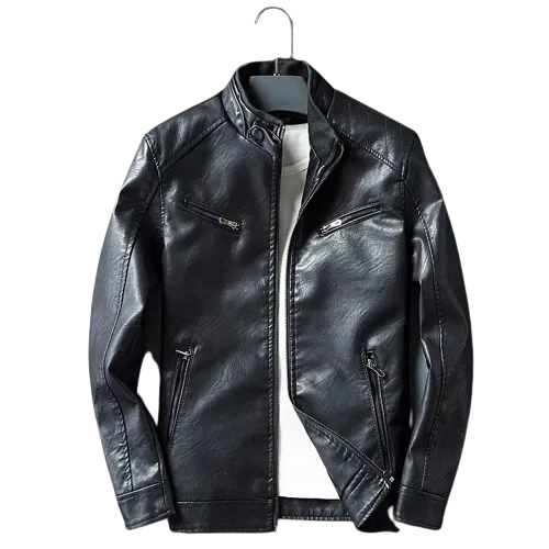Mens Marley Genuine Lambskin Leather Bomber Jacket