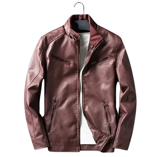 Mens Marley Genuine Lambskin Leather Bomber Jacket