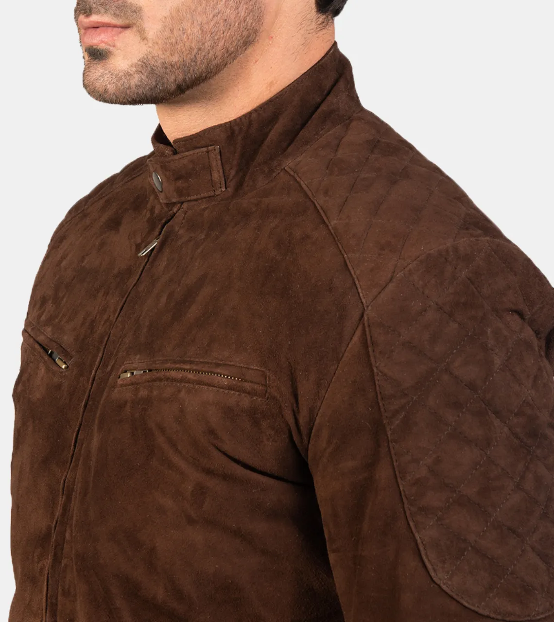 Miler Men's Brown Bomber Suede Leather Jacket