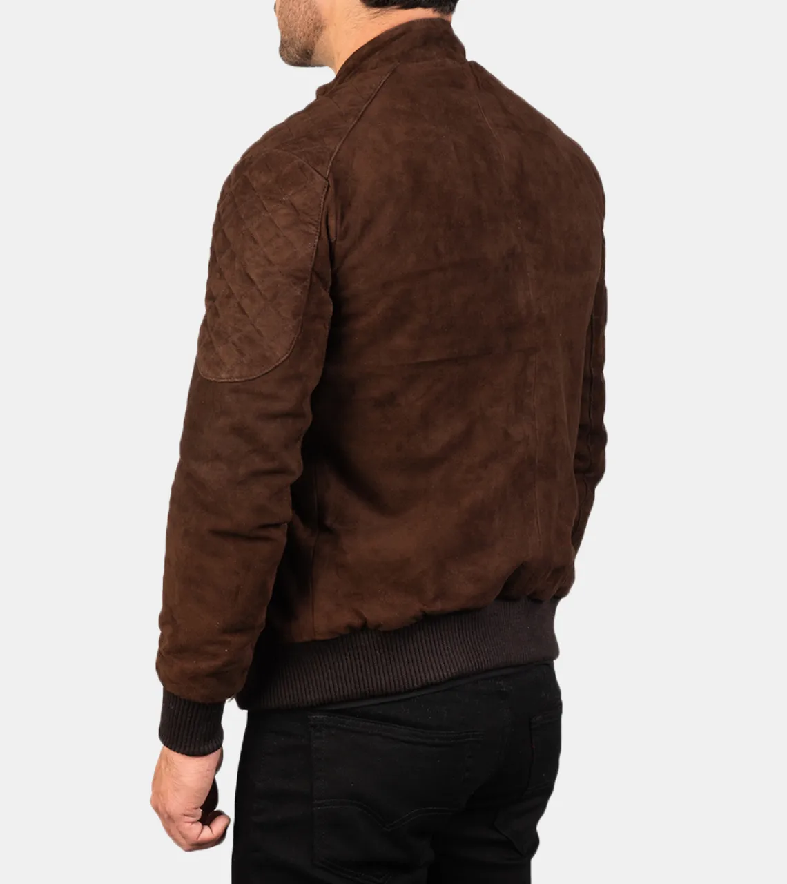 Miler Men's Brown Bomber Suede Leather Jacket