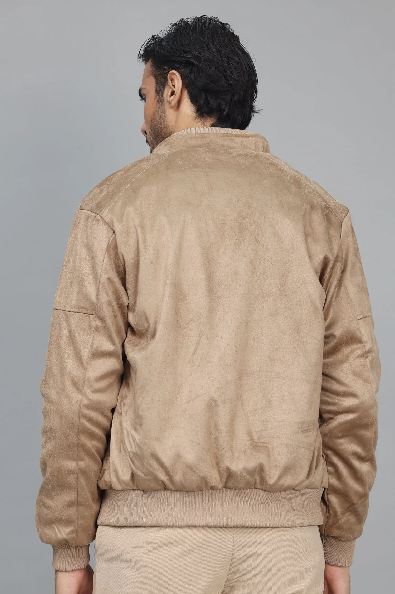 MINIMALIST BOMBER JACKET-KHAKI