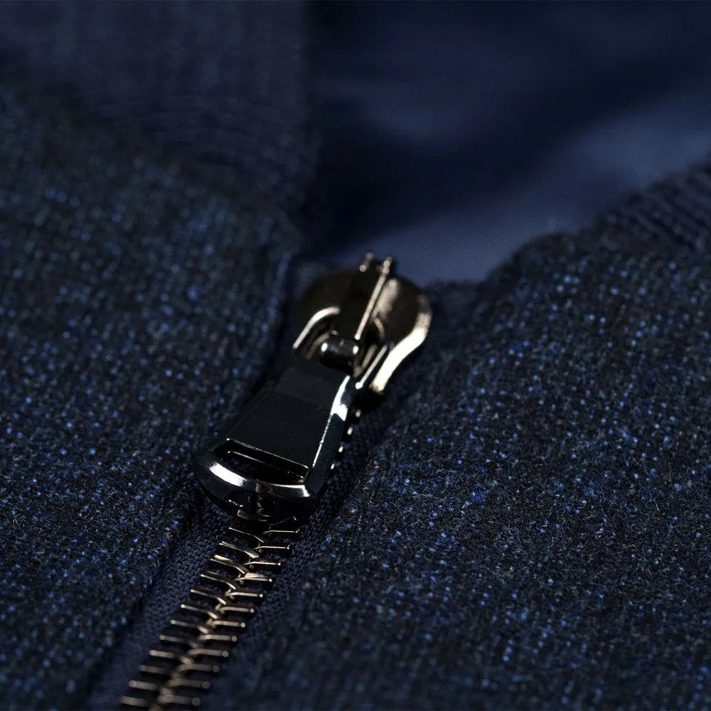 Navy Loro Piana Bomber Jacket