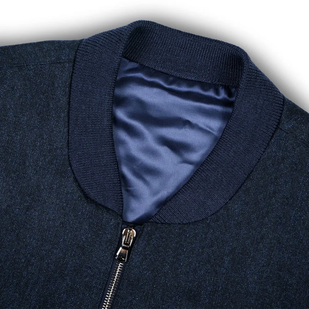 Navy Loro Piana Bomber Jacket