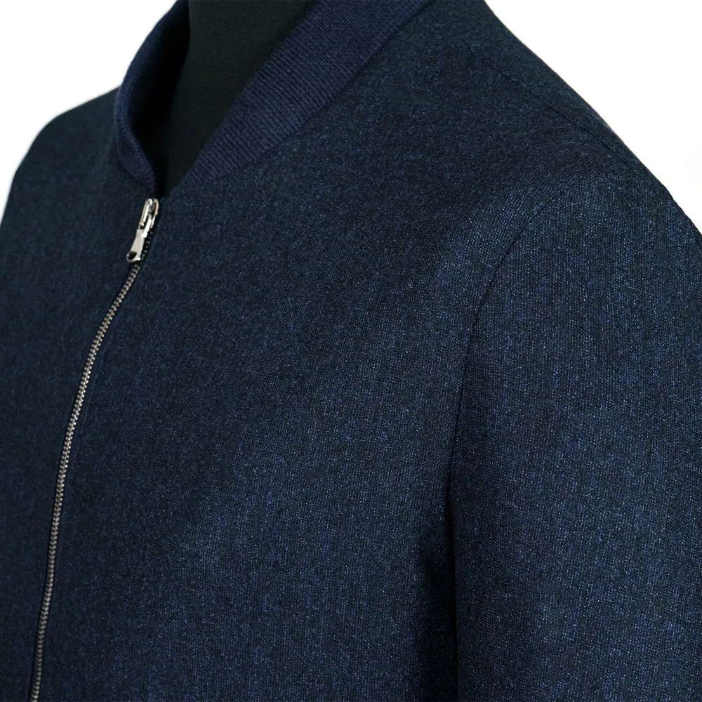 Navy Loro Piana Bomber Jacket