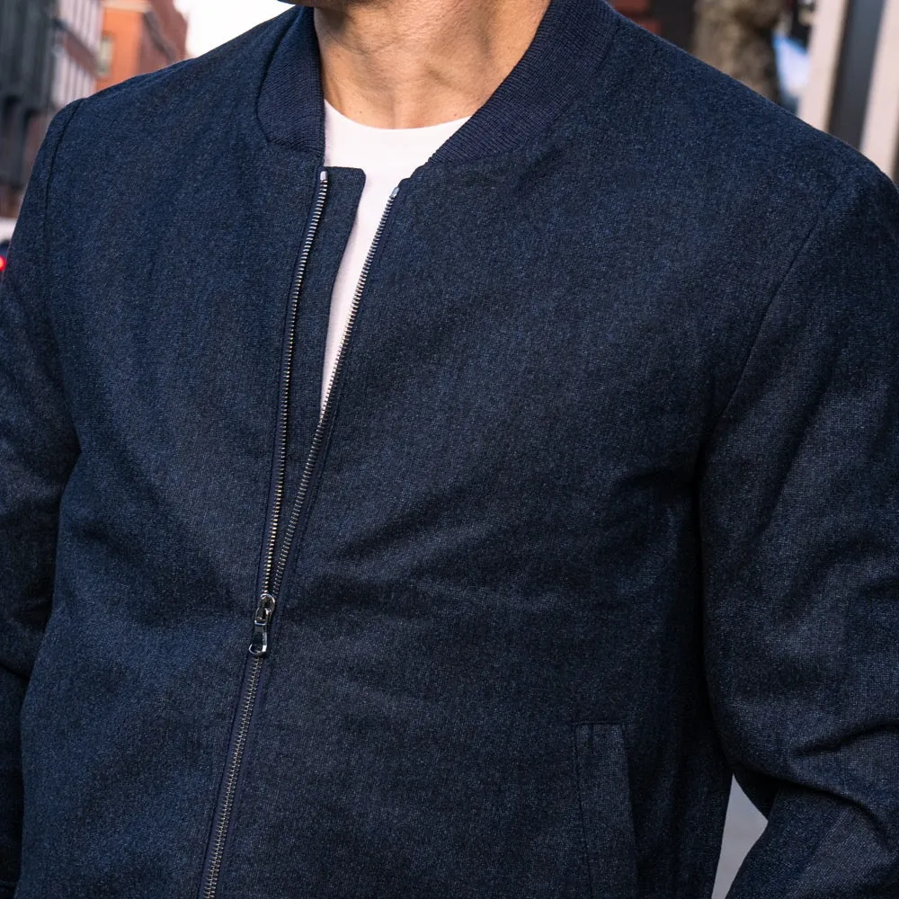 Navy Loro Piana Bomber Jacket