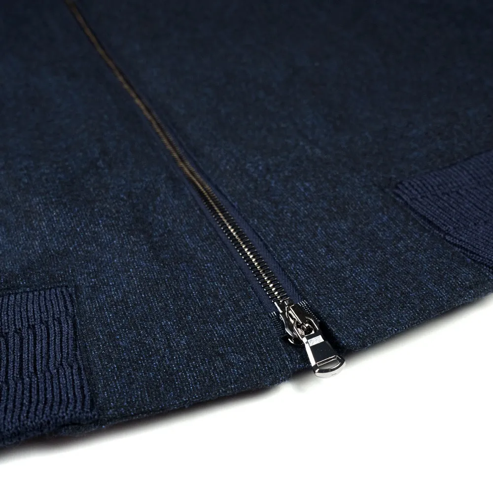 Navy Loro Piana Bomber Jacket
