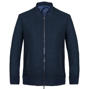 Navy Loro Piana Bomber Jacket