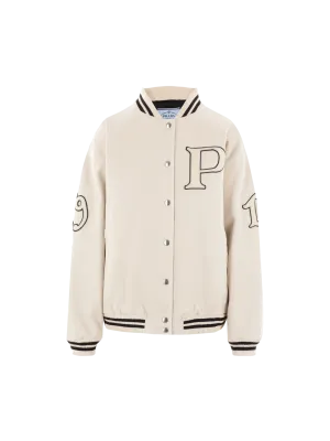 Oversize Bomber Jacket in Canvas