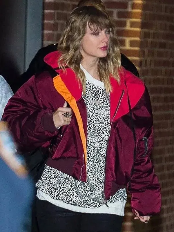 Taylor Swift Oversized Bomber Jacket