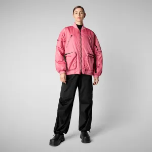 Unisex bomber jacket Usher in bloom pink